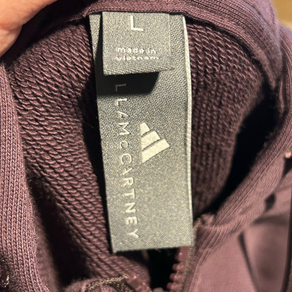 adidas by Stella McCartney Sportswear Cropped Hoodie in Purple - L - Picture 8 of 11